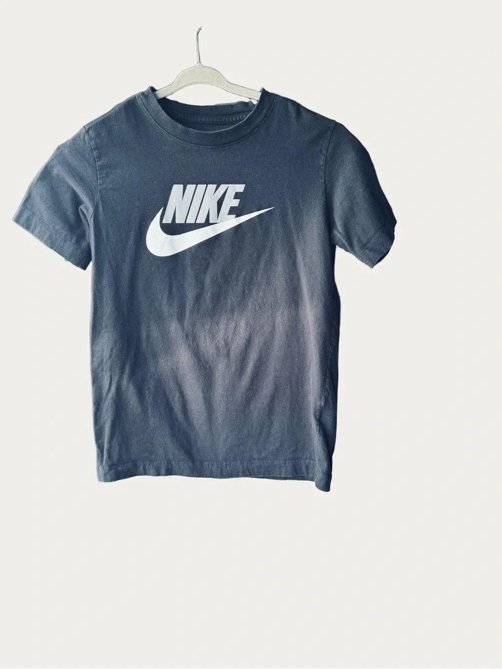 Nike Black Tee with White Swoosh Logo